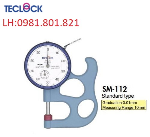 Máy đo độ dày SM-112 Teclock 